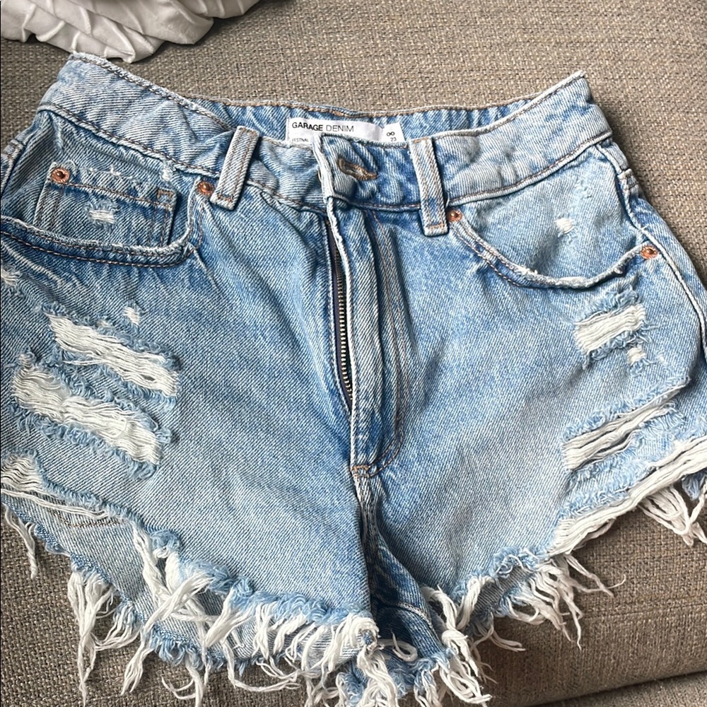 Garage Women's Blue Denim Shorts